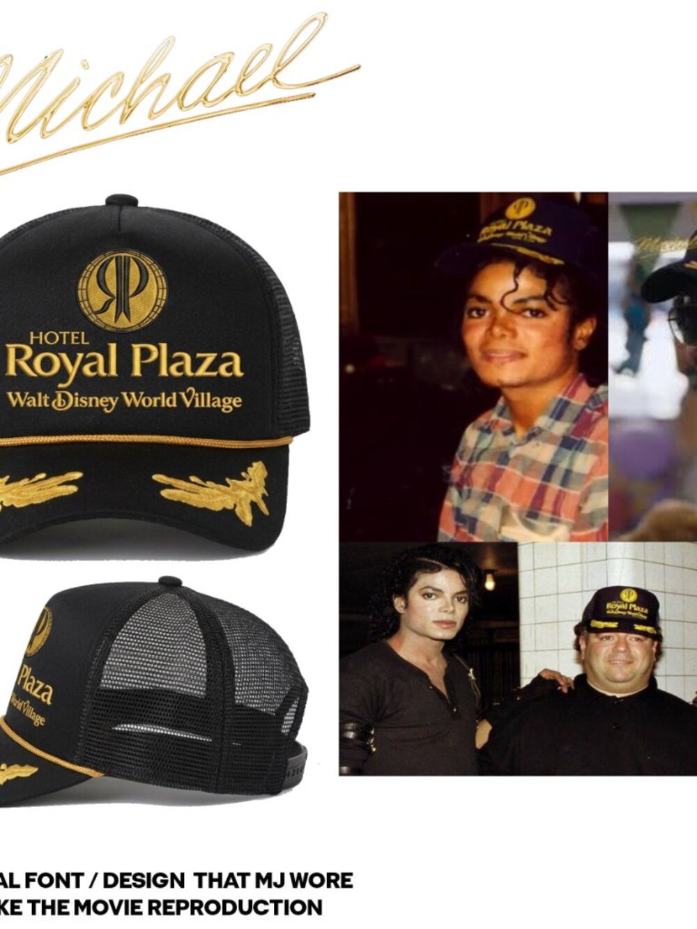 Michael Jackson MJ Movie Cap Royal Plaza TikTok Viral Cap Reproduction - Picture 4 of 4
